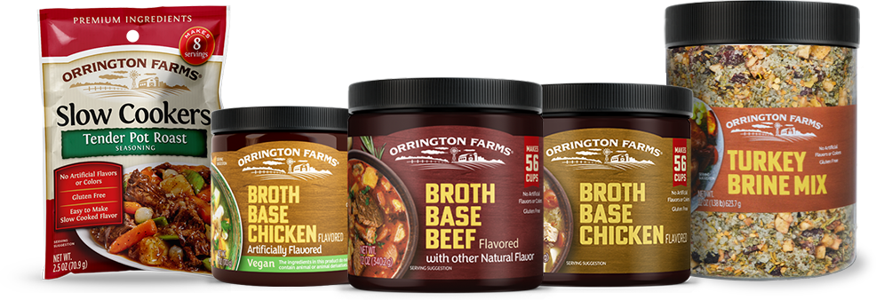 assortment of orrington farms products