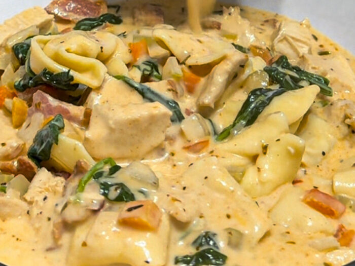 Creamy Chicken Tortellini Soup